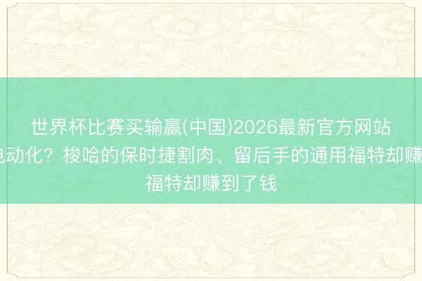 世界杯比赛买输赢(中国)2026最新官方网站 都怪电动化？梭哈的保时捷割肉、留后手的通用福特却赚到了钱