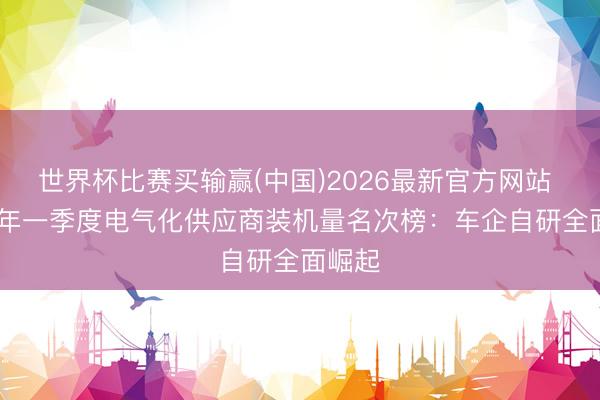 世界杯比赛买输赢(中国)2026最新官方网站 2026年一季度电气化供应商装机量名次榜:车企自研全面崛起